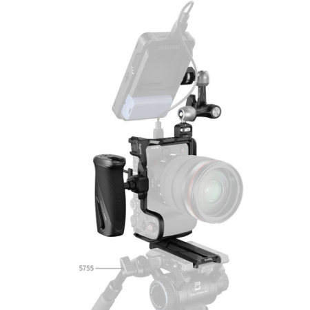 SmallRig 6382 - klatka, uchwyt boczny, Magic Arm, płytka do użytku w pionie do Canon EOS R6 V - przykład użycia
